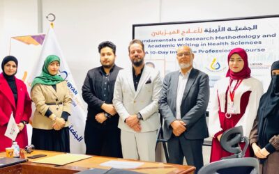 اختتام الكورس العلمي في منهجية البحث العلمي والكتابة الأكاديمية في العلوم الصحية